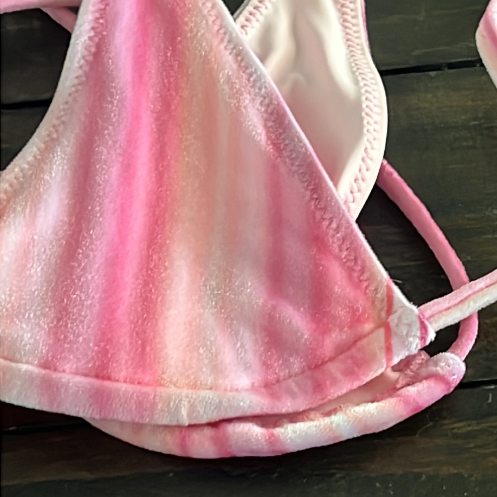 Frankie's Harlow Striped Velvet Bikini Top - Picture 6 of 9